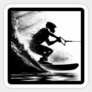 Water Skiing Sticker